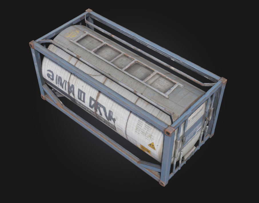Swan Tank Container  Elegance in Industrial Form 3D model_2
