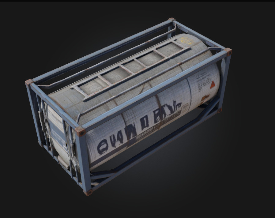 Swan Tank Container  Elegance in Industrial Form 3D model_3