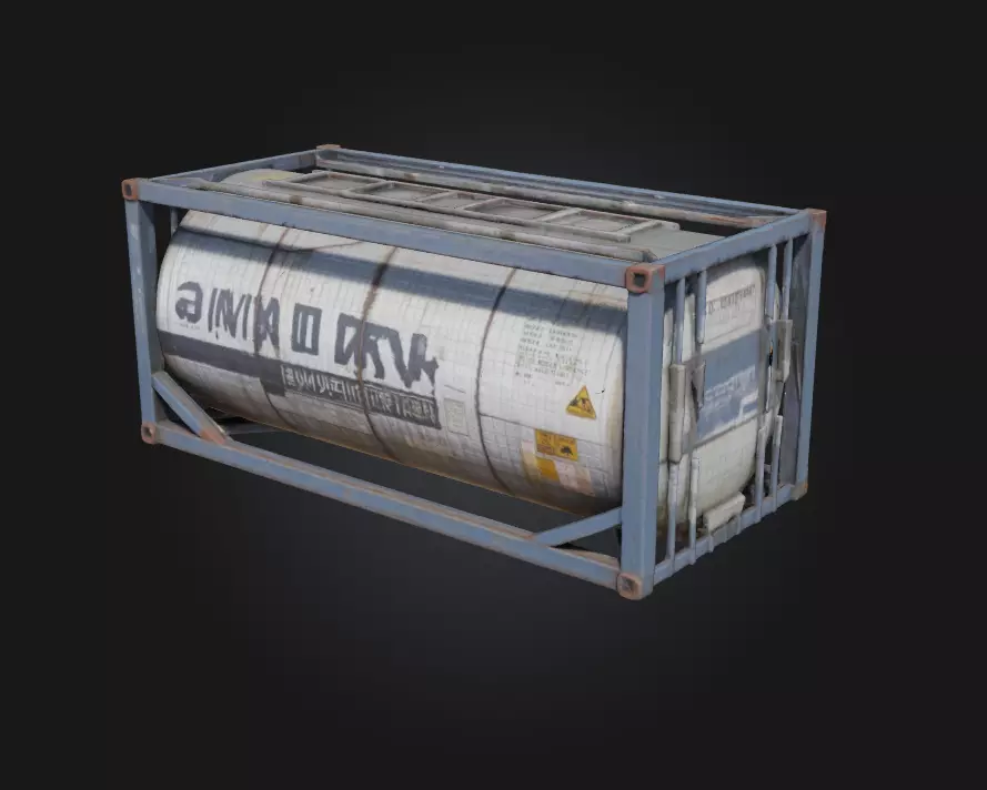 Swan Tank Container  Elegance in Industrial Form 3D model_0