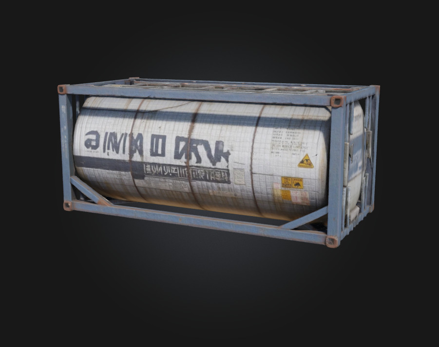 Swan Tank Container  Elegance in Industrial Form 3D model_6