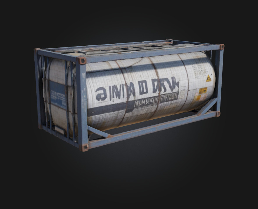 Swan Tank Container  Elegance in Industrial Form 3D model_1