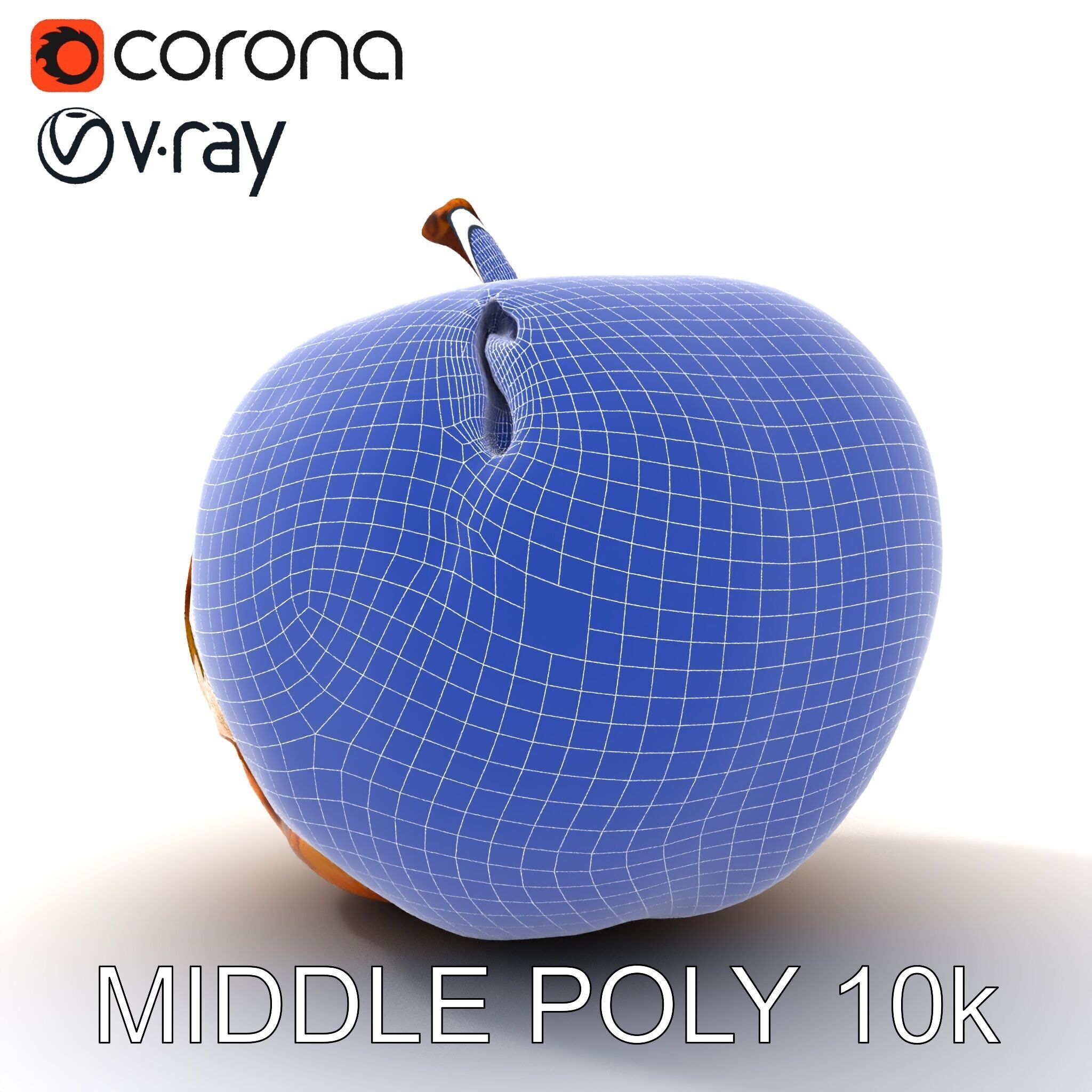 Realistic Bruised Apple D Model Pack Low-poly 3D model_31