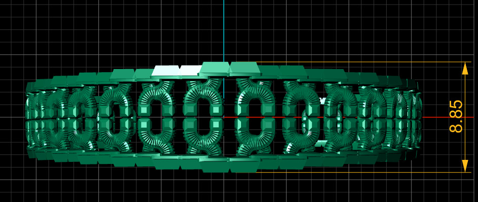 GOLDEN BANGLE 3D print model_3