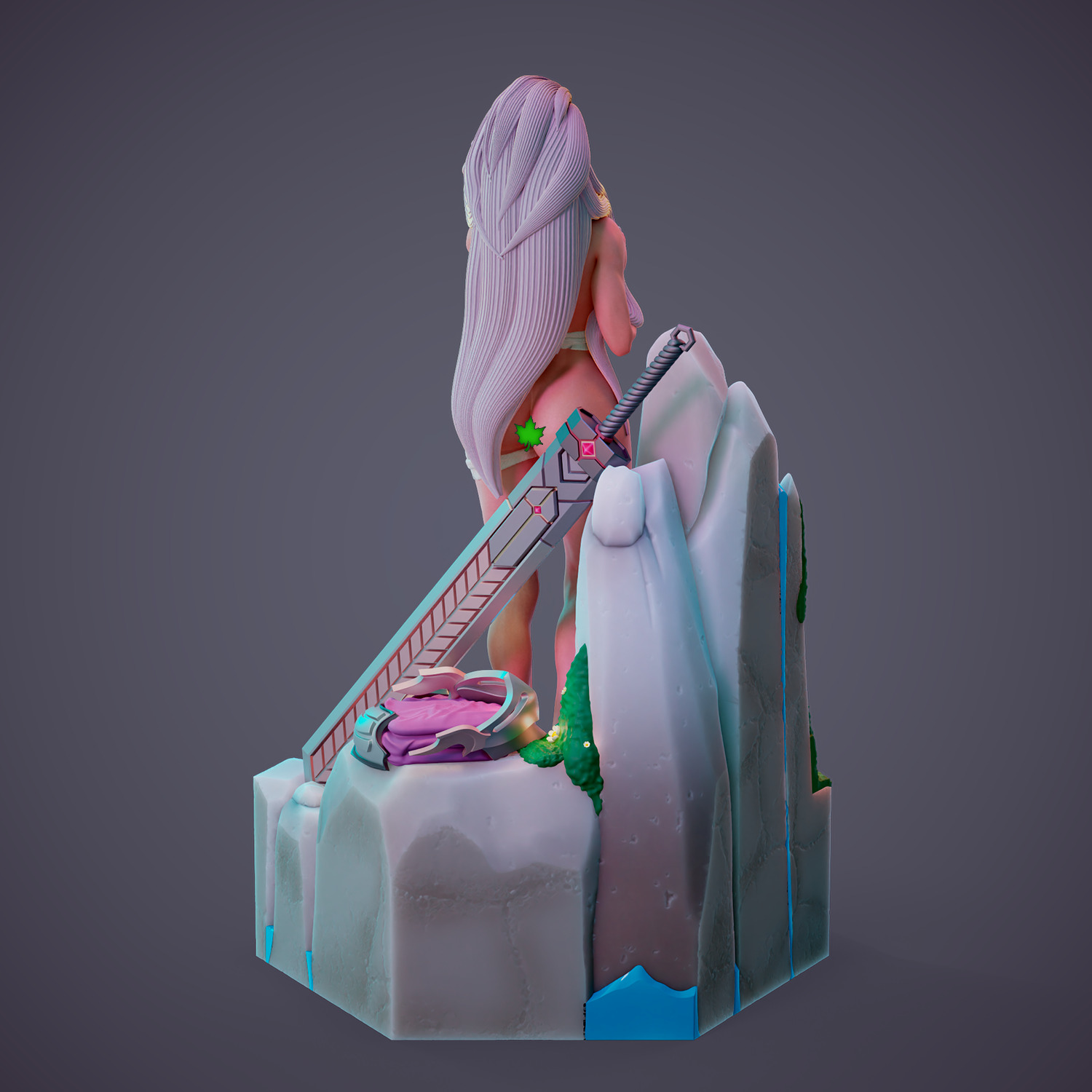 Lydia - Purification in the heart of the forest - Part A 3D print model_11