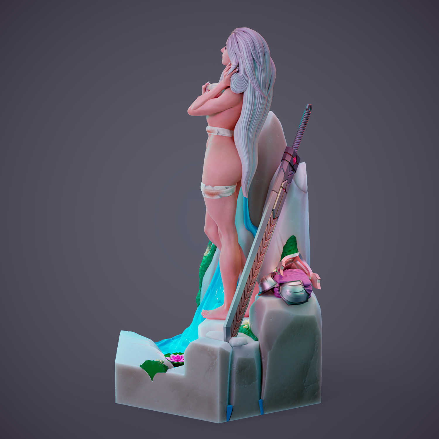 Lydia - Purification in the heart of the forest - Part A 3D print model_14