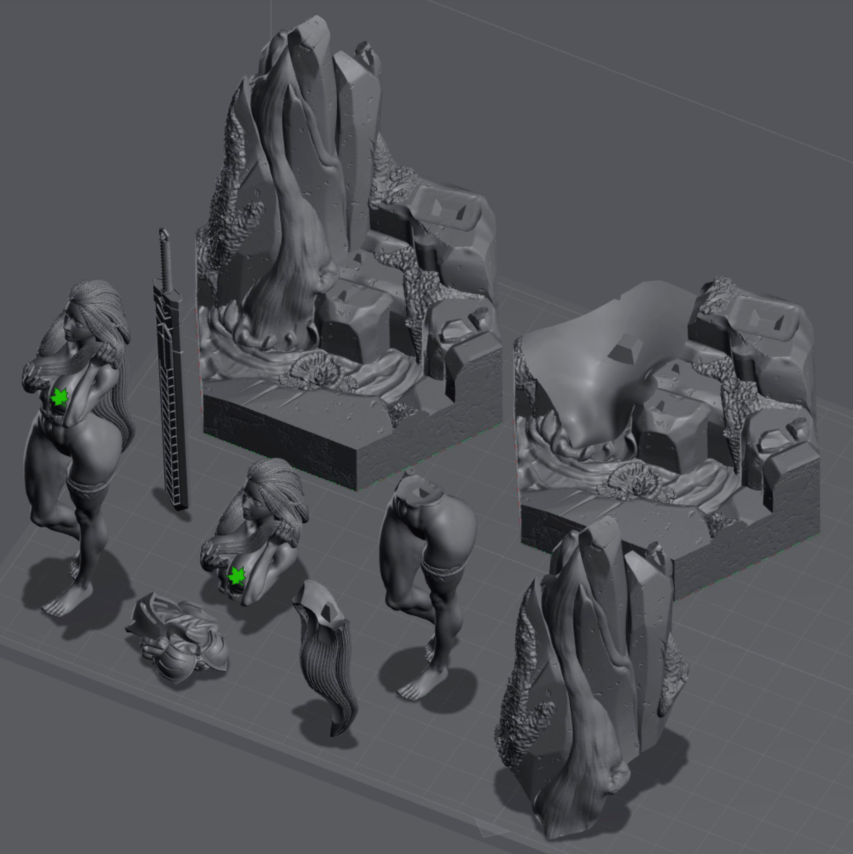 Lydia - Purification in the heart of the forest - Part A 3D print model_26