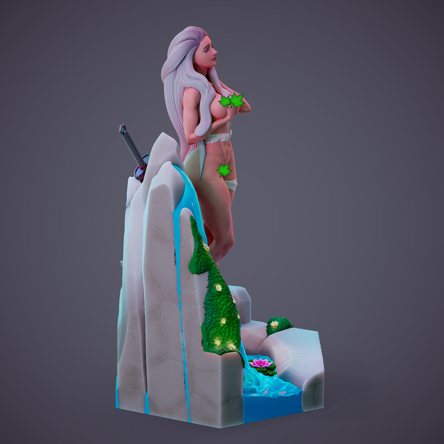 Lydia - Purification in the heart of the forest - Part A 3D print model_8