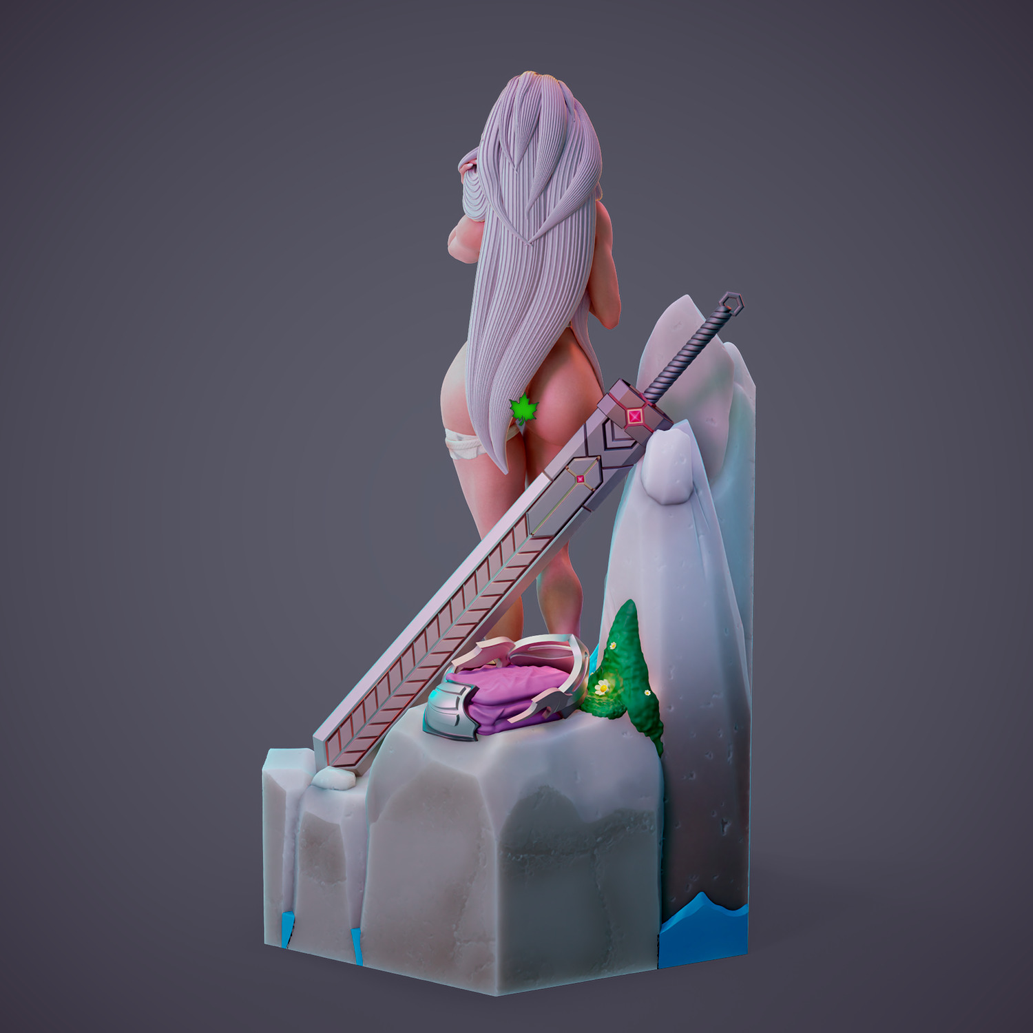 Lydia - Purification in the heart of the forest - Part A 3D print model_12