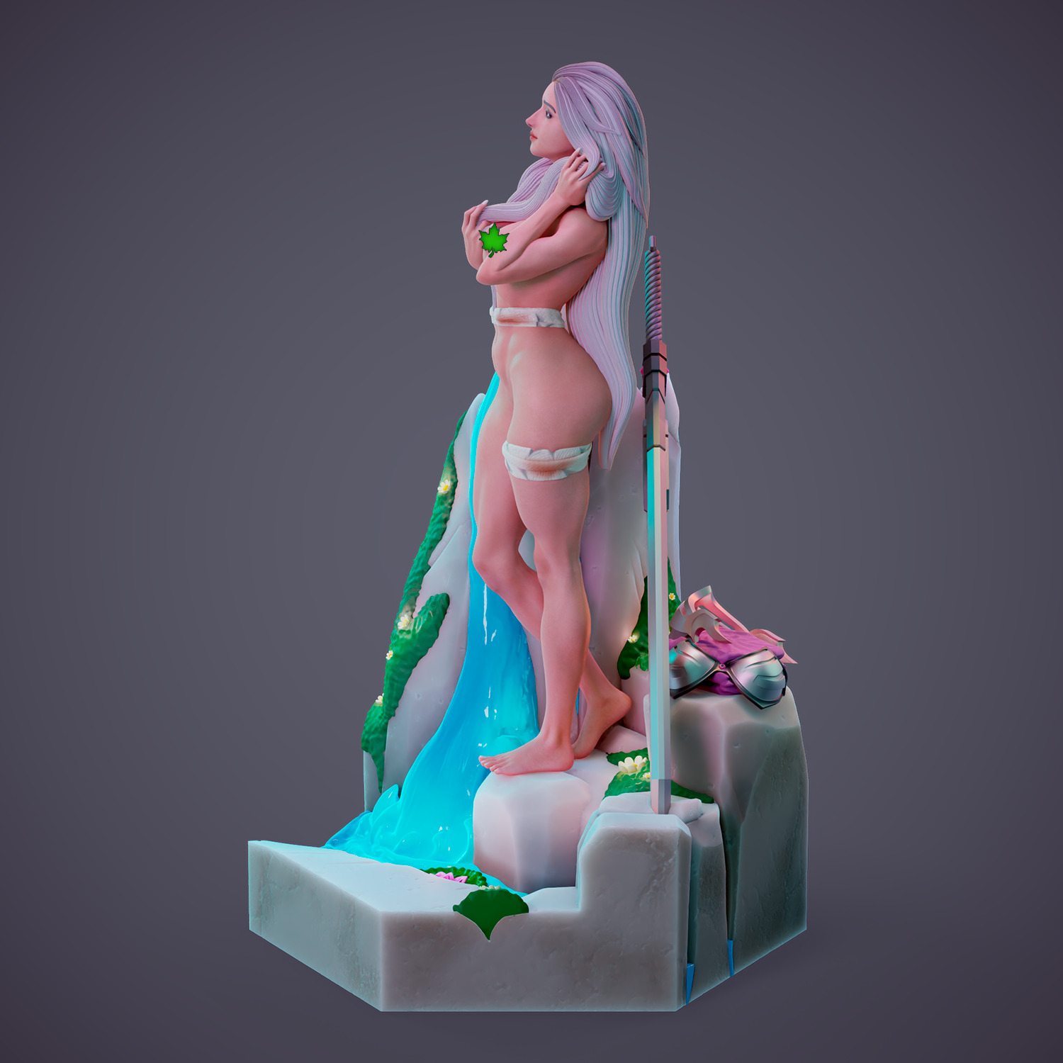 Lydia - Purification in the heart of the forest - Part A 3D print model_15