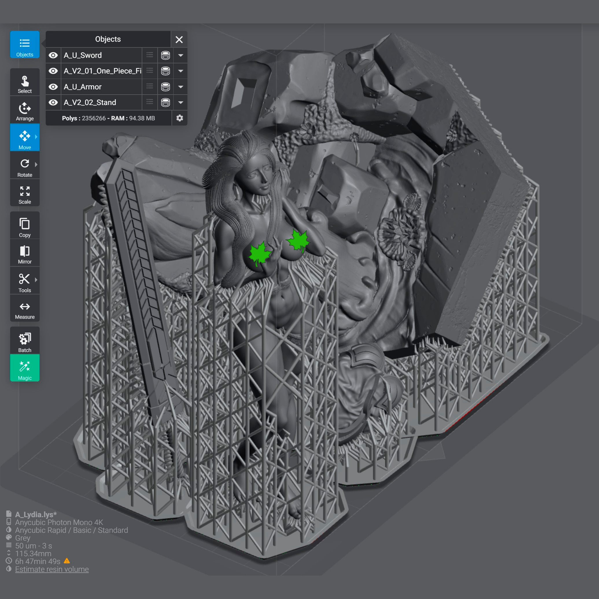 Lydia - Purification in the heart of the forest - Part A 3D print model_25