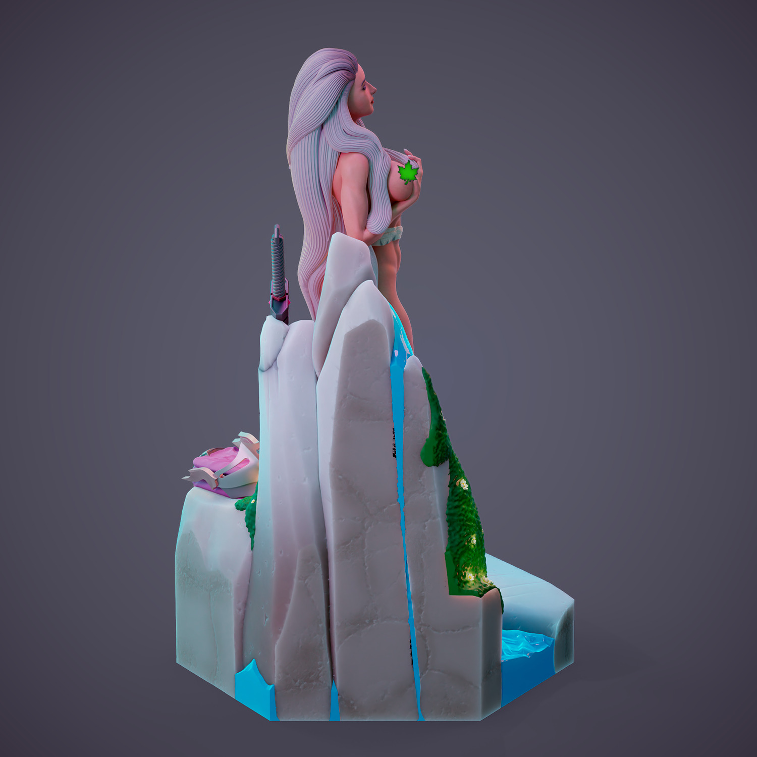 Lydia - Purification in the heart of the forest - Part A 3D print model_9