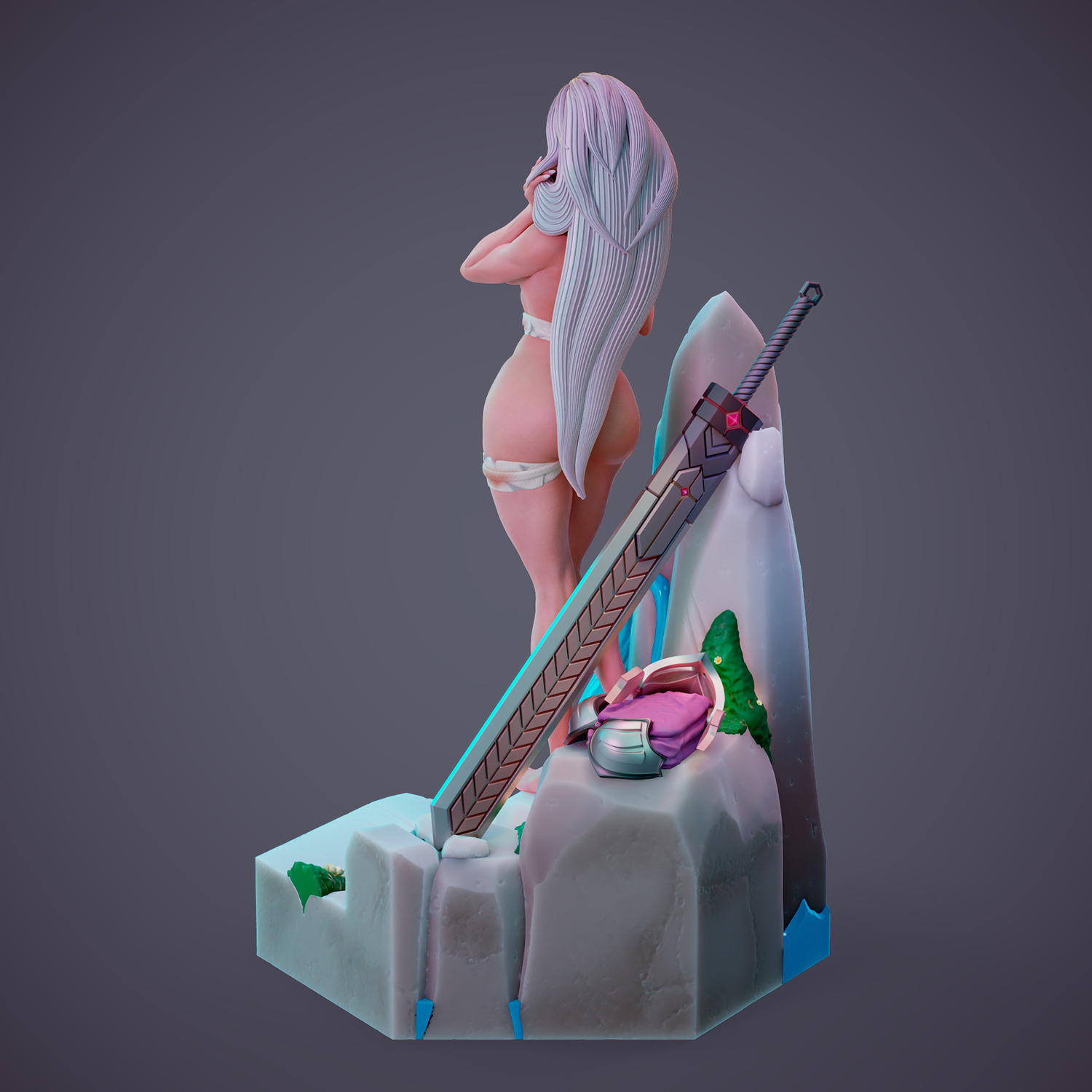 Lydia - Purification in the heart of the forest - Part A 3D print model_13