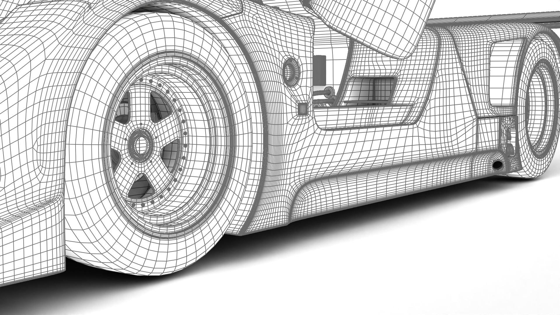 Nissan R90CK From A Racing 1990 HQ 3d model 3D model_30