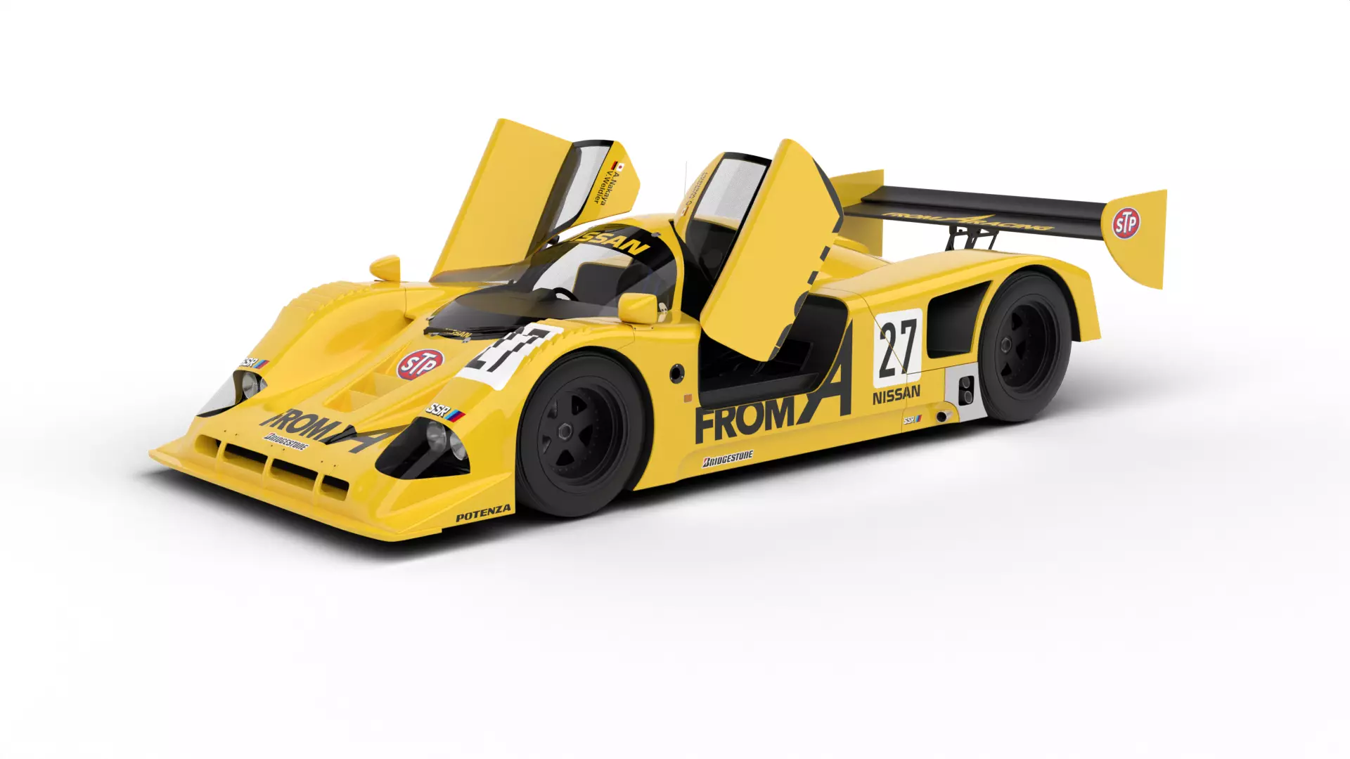 Nissan R90CK From A Racing 1990 HQ 3d model 3D model_0