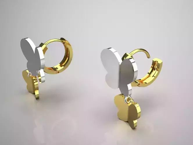 butterfly gold earring ge0044