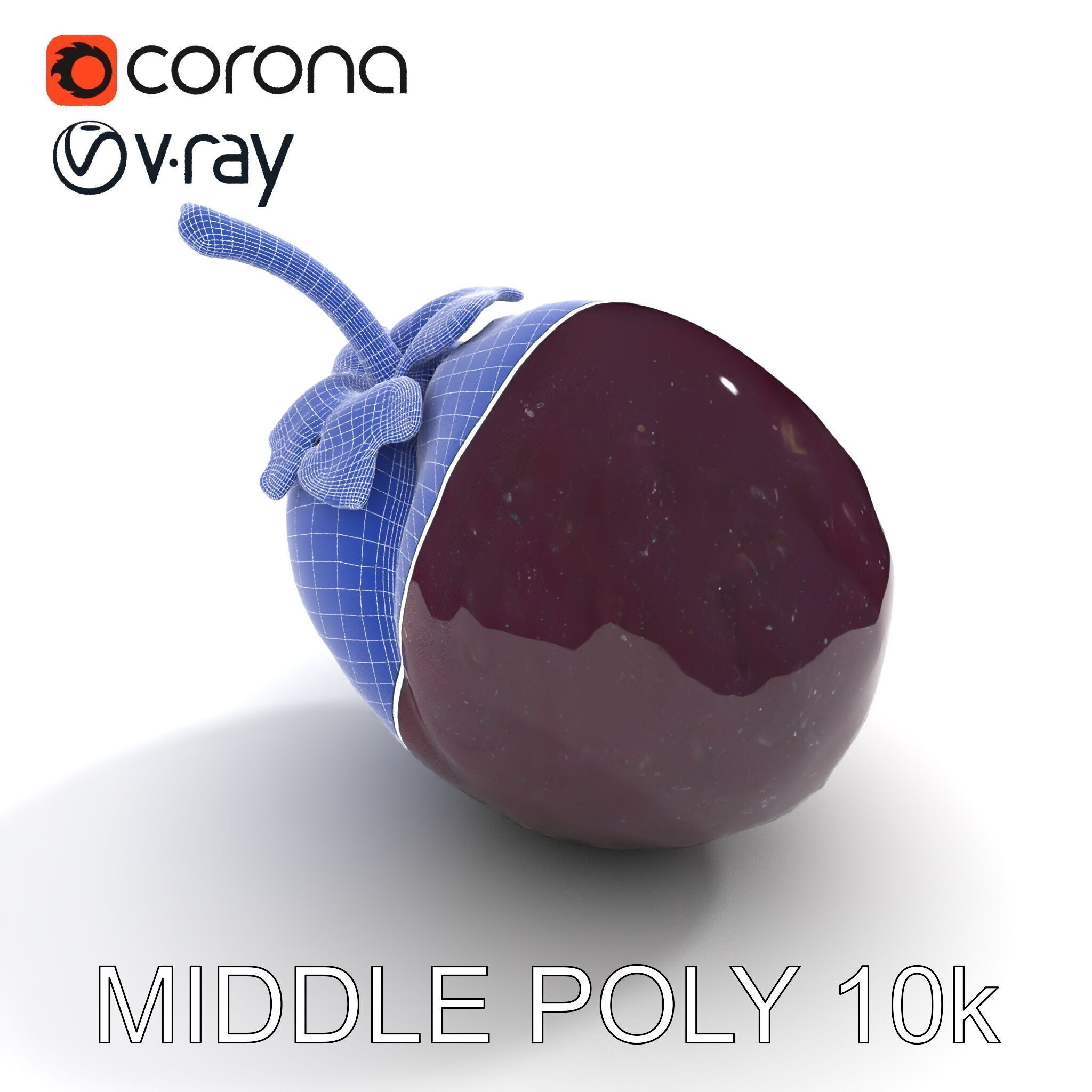 Realistic Decayed Apple Model Pack Low-poly 3D model_21