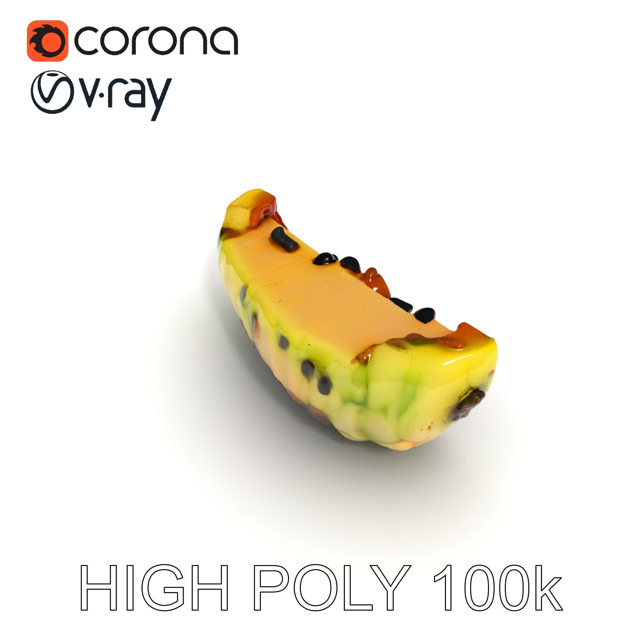 Burnt Vegetable Slice Model Pack Low-poly 3D model_29