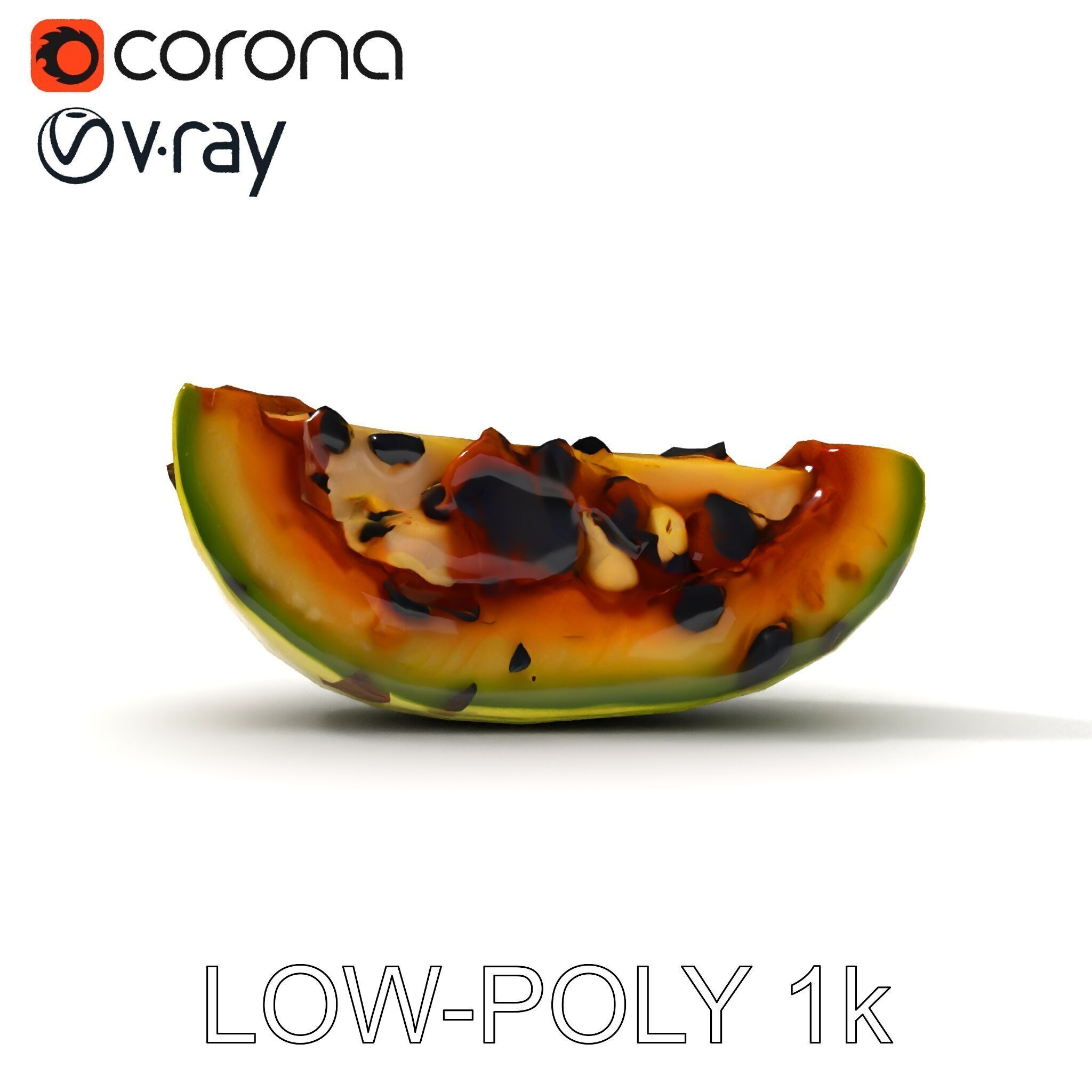 Burnt Vegetable Slice Model Pack Low-poly 3D model_17