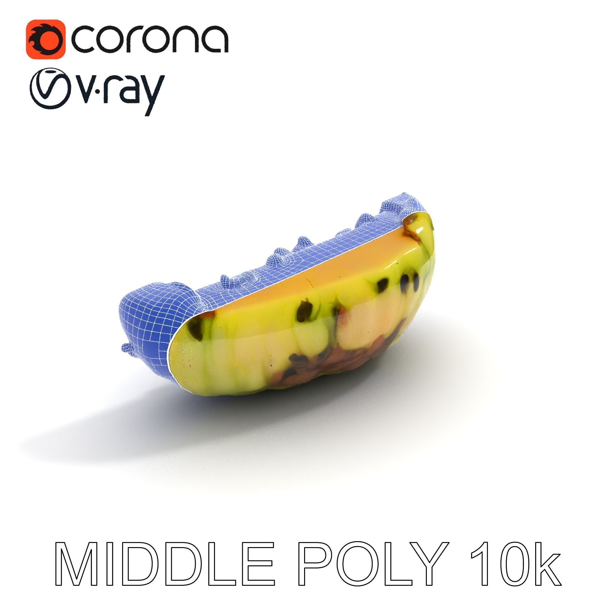 Burnt Vegetable Slice Model Pack Low-poly 3D model_6