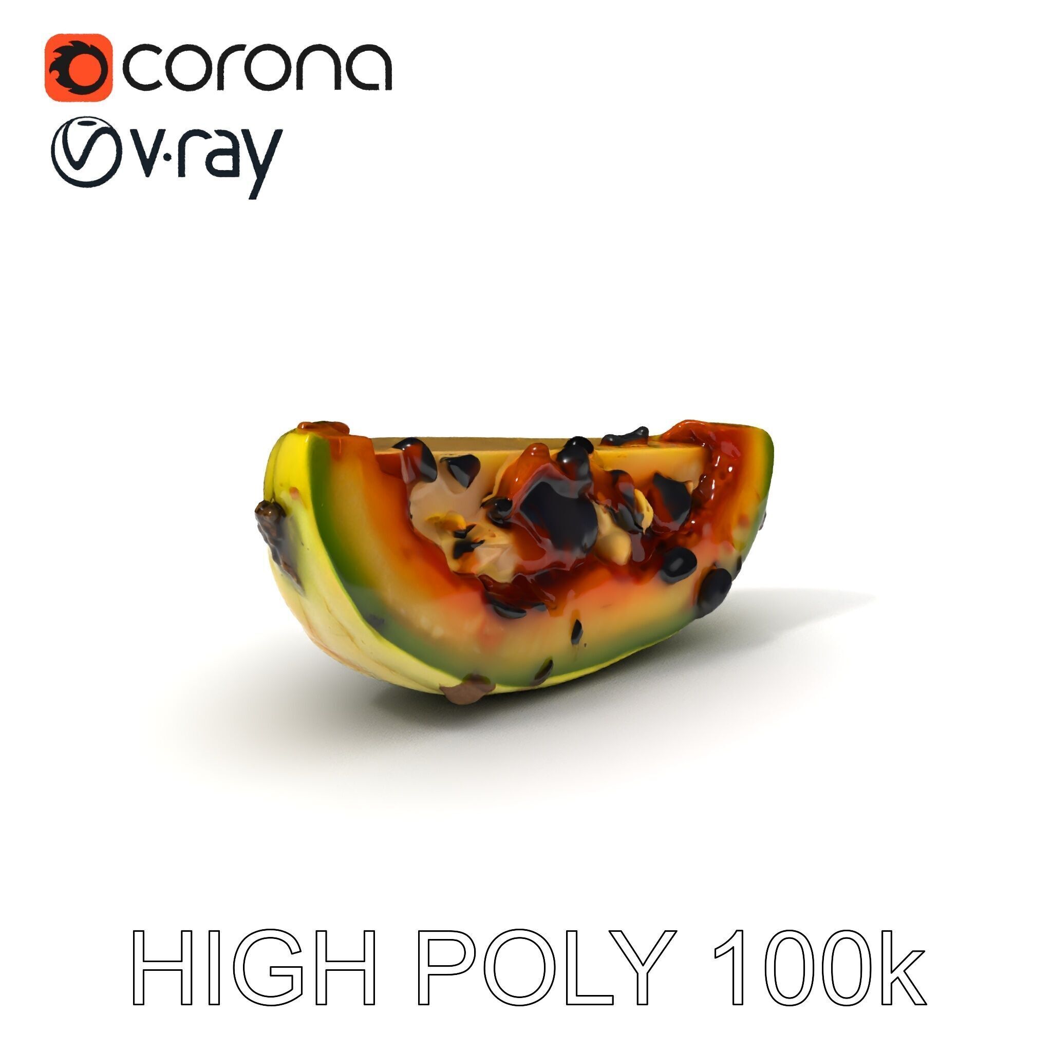Burnt Vegetable Slice Model Pack Low-poly 3D model_3