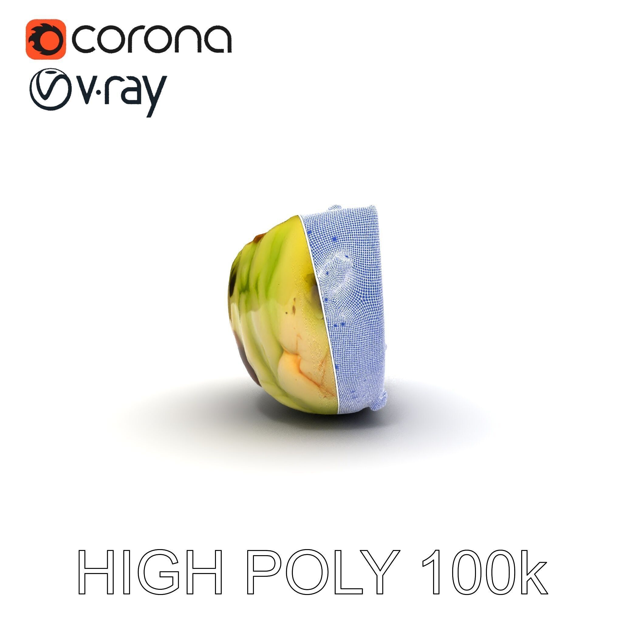 Burnt Vegetable Slice Model Pack Low-poly 3D model_32