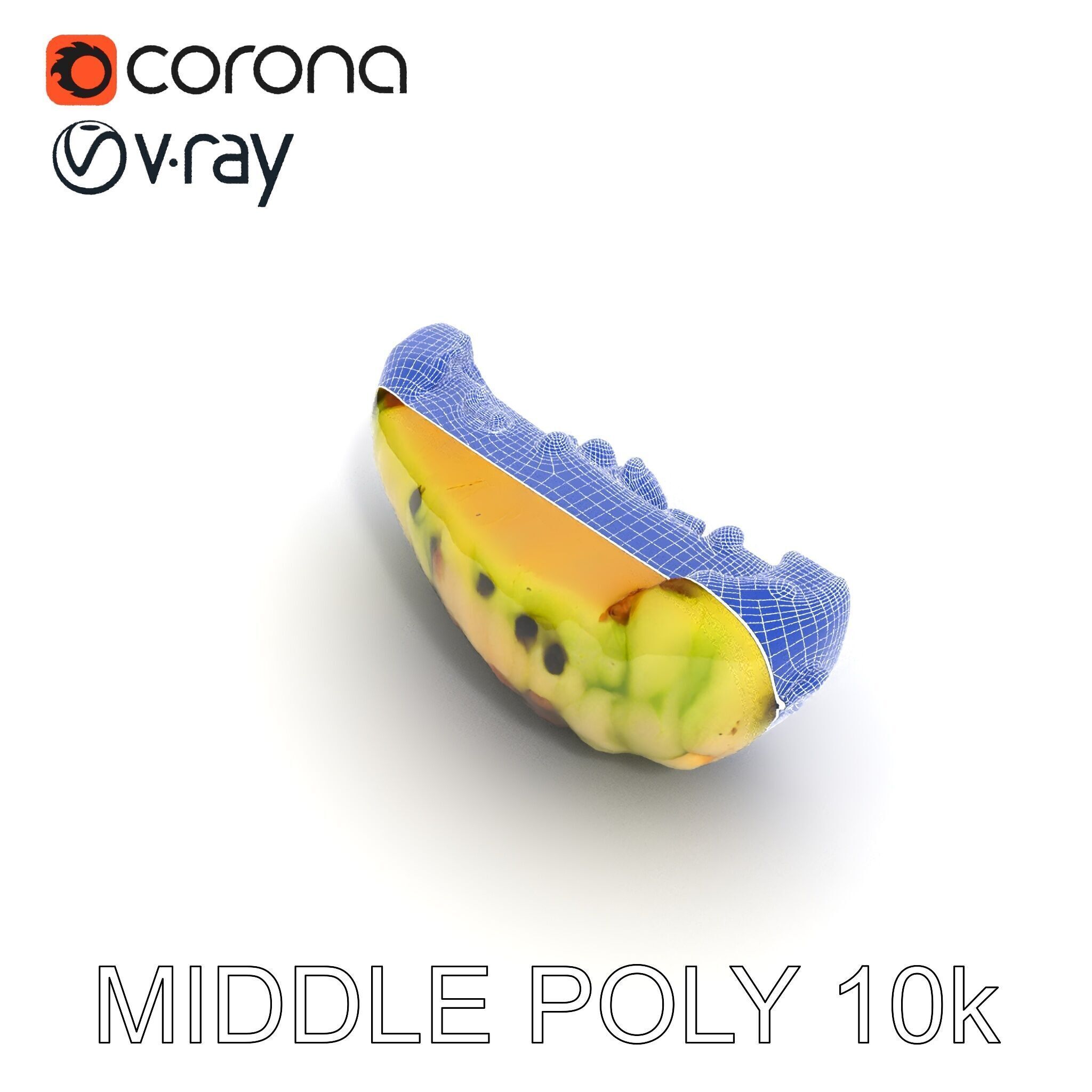 Burnt Vegetable Slice Model Pack Low-poly 3D model_9