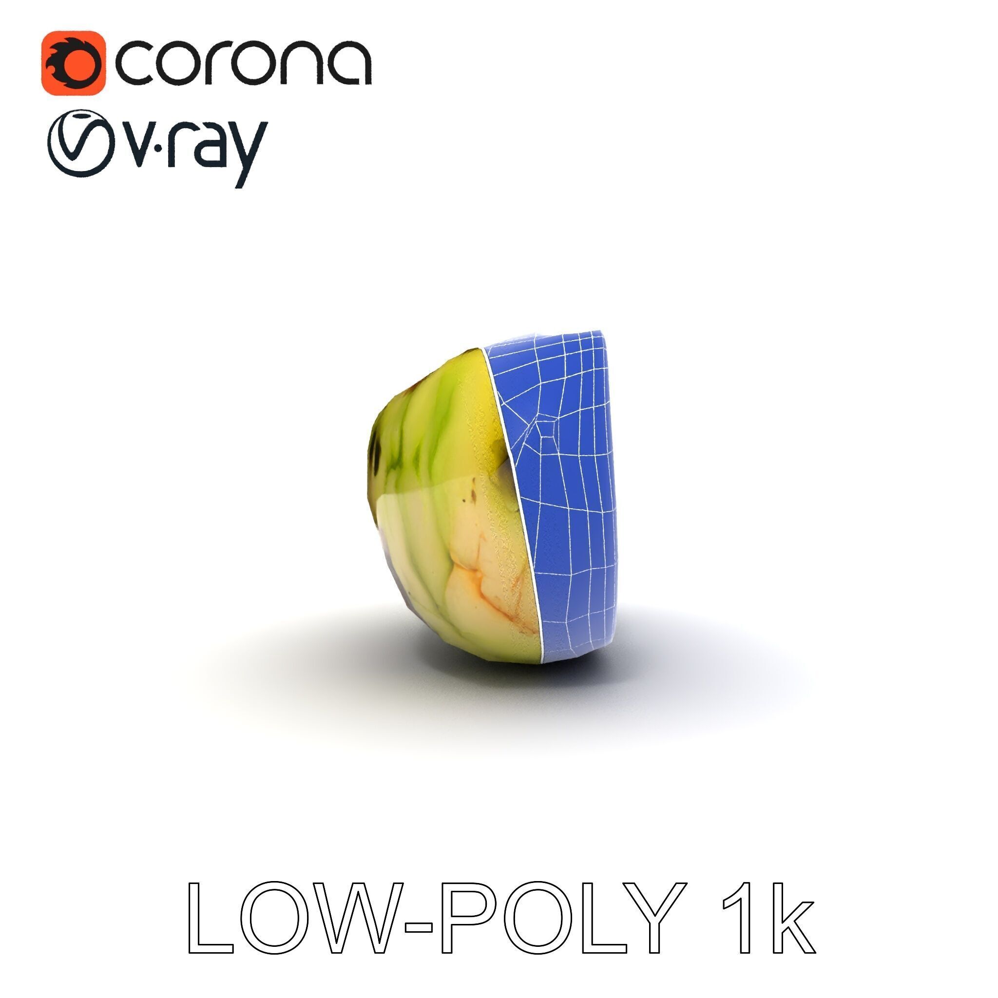 Burnt Vegetable Slice Model Pack Low-poly 3D model_19