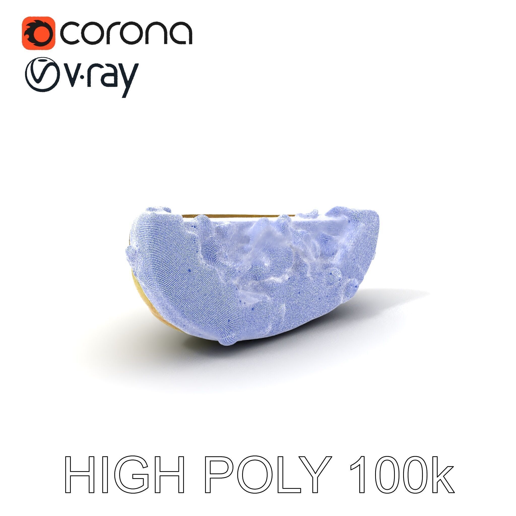 Burnt Vegetable Slice Model Pack Low-poly 3D model_4