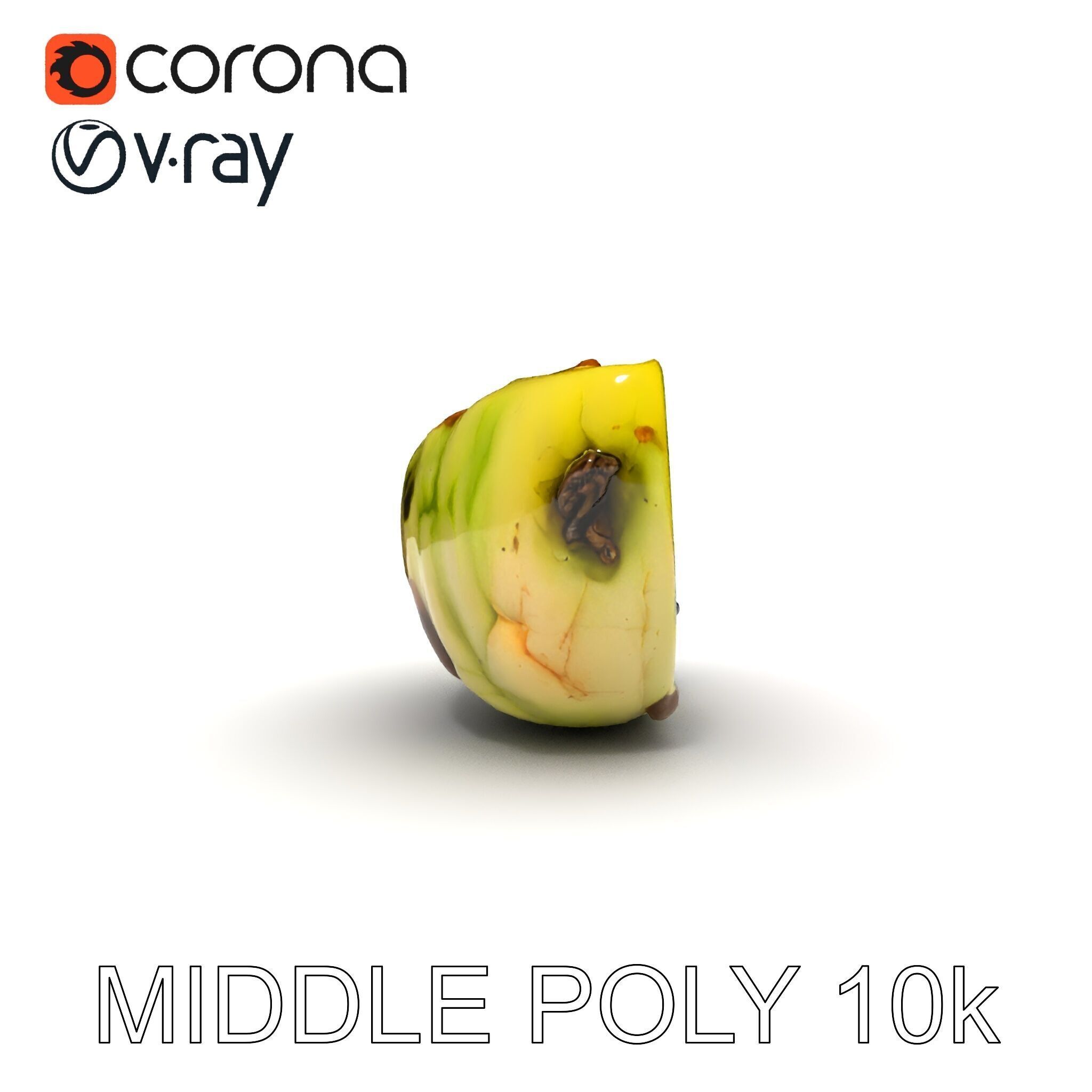 Burnt Vegetable Slice Model Pack Low-poly 3D model_16