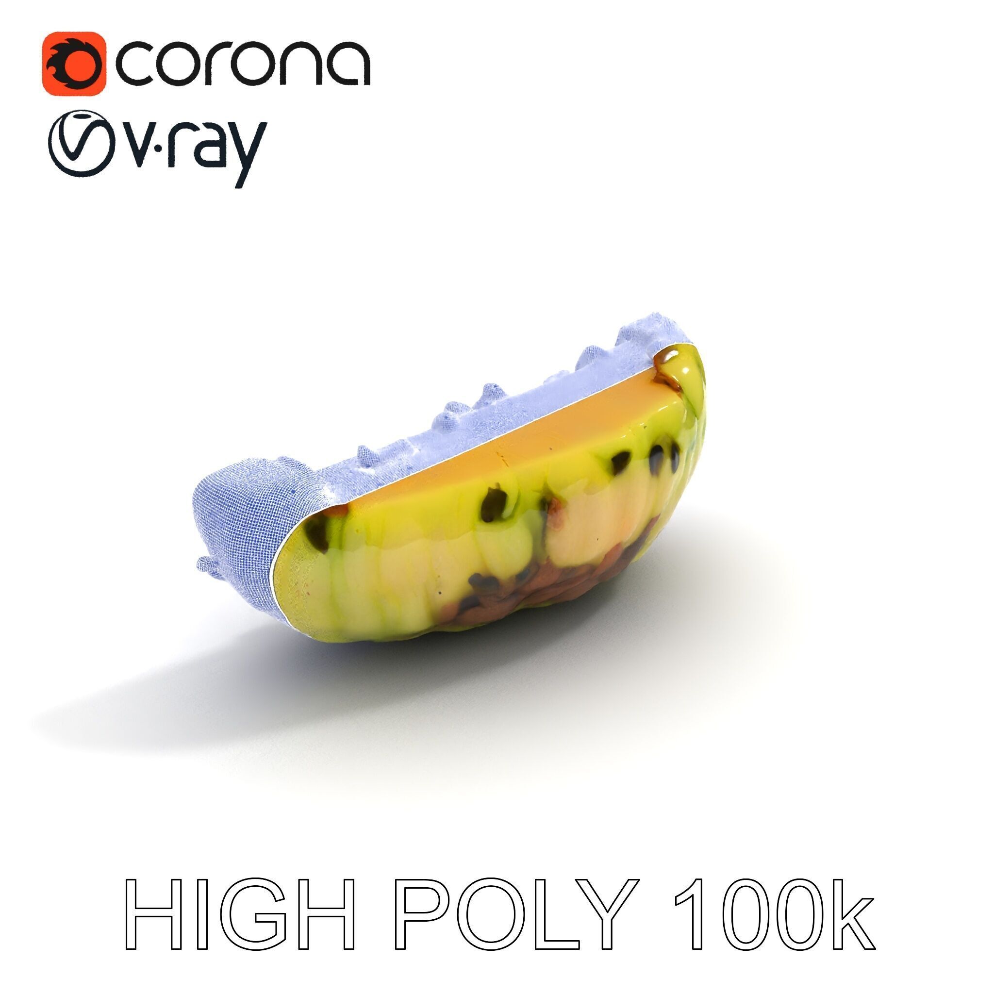 Burnt Vegetable Slice Model Pack Low-poly 3D model_23