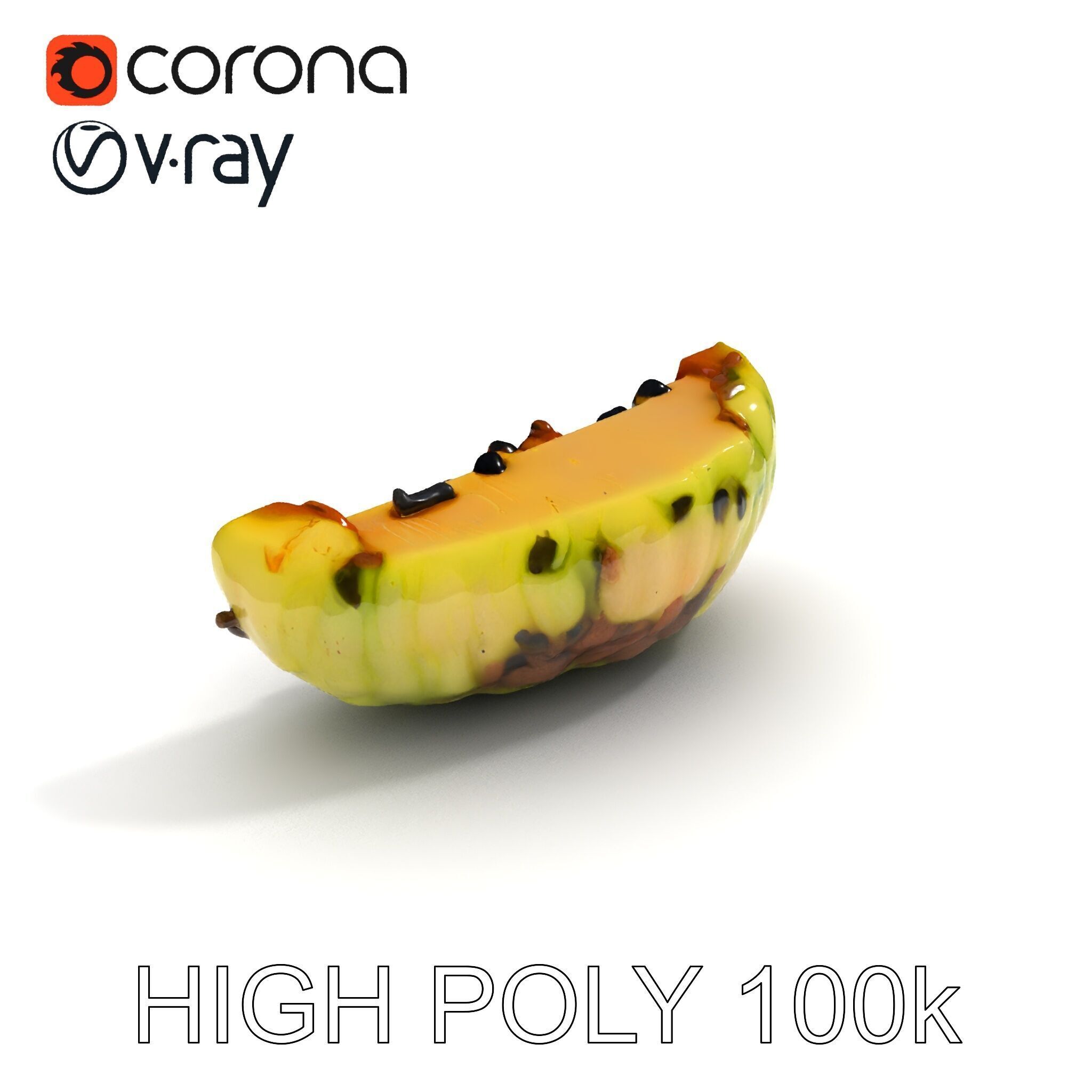 Burnt Vegetable Slice Model Pack Low-poly 3D model_15