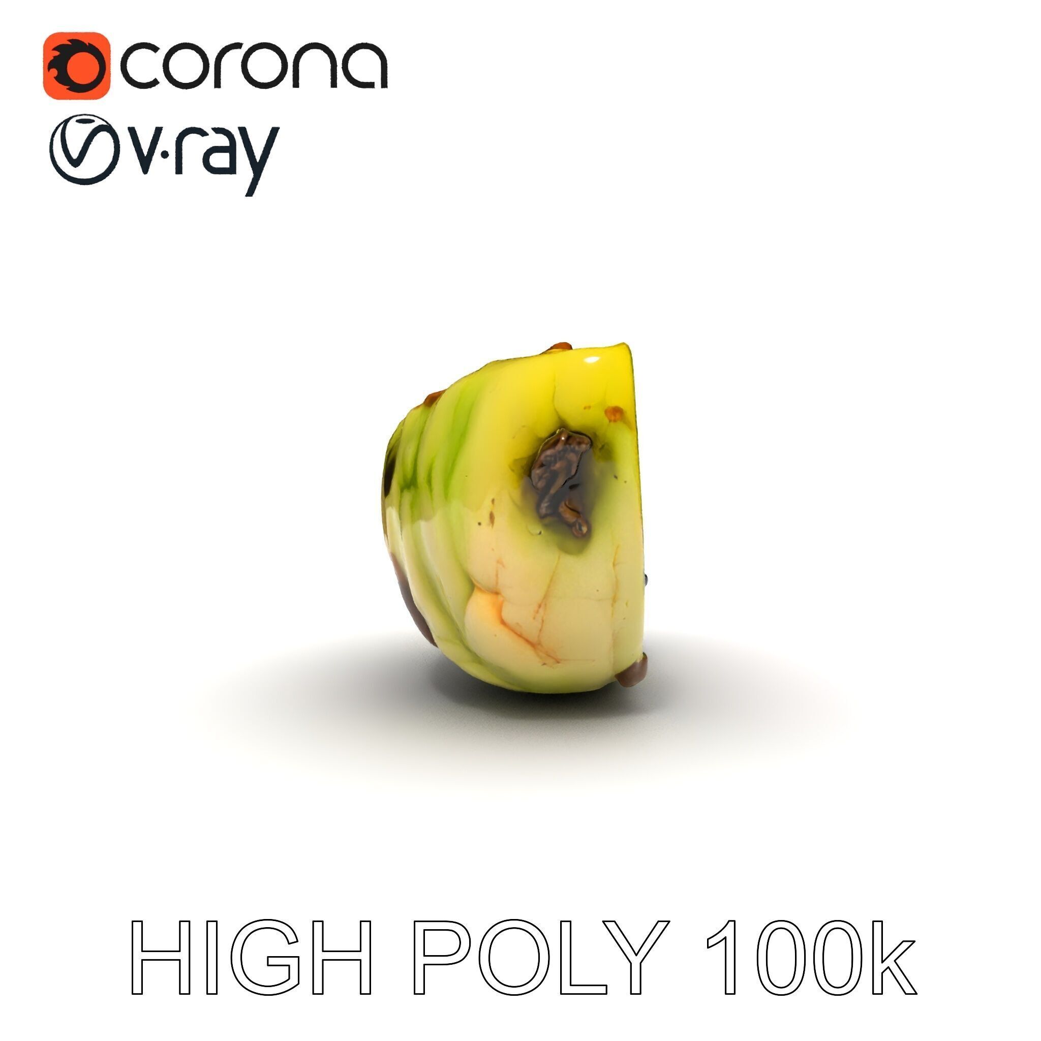 Burnt Vegetable Slice Model Pack Low-poly 3D model_35
