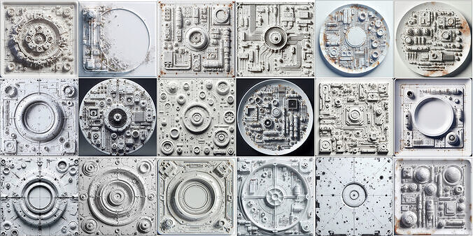 White Tech Panel Textures Texture