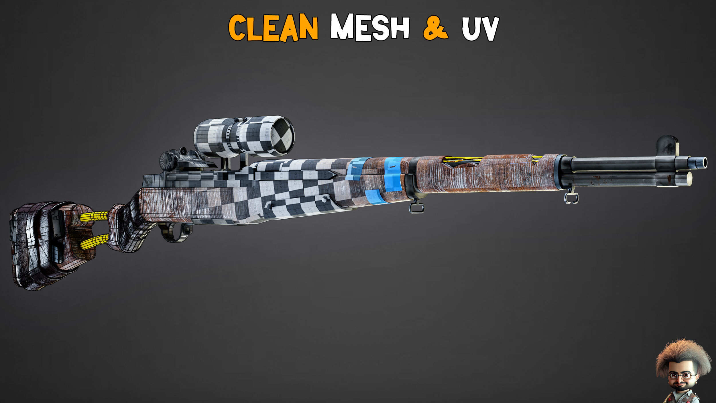 30 Apocalyptic Guns and Texture Vol 12 Low-poly 3D model_12