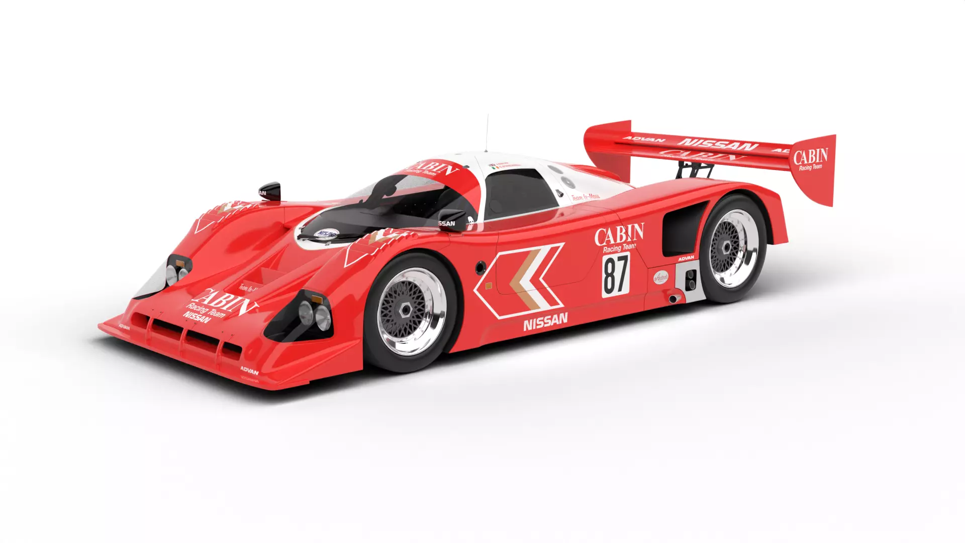 Nissan R90CK Cabin Racing 1990 3d model 3D model