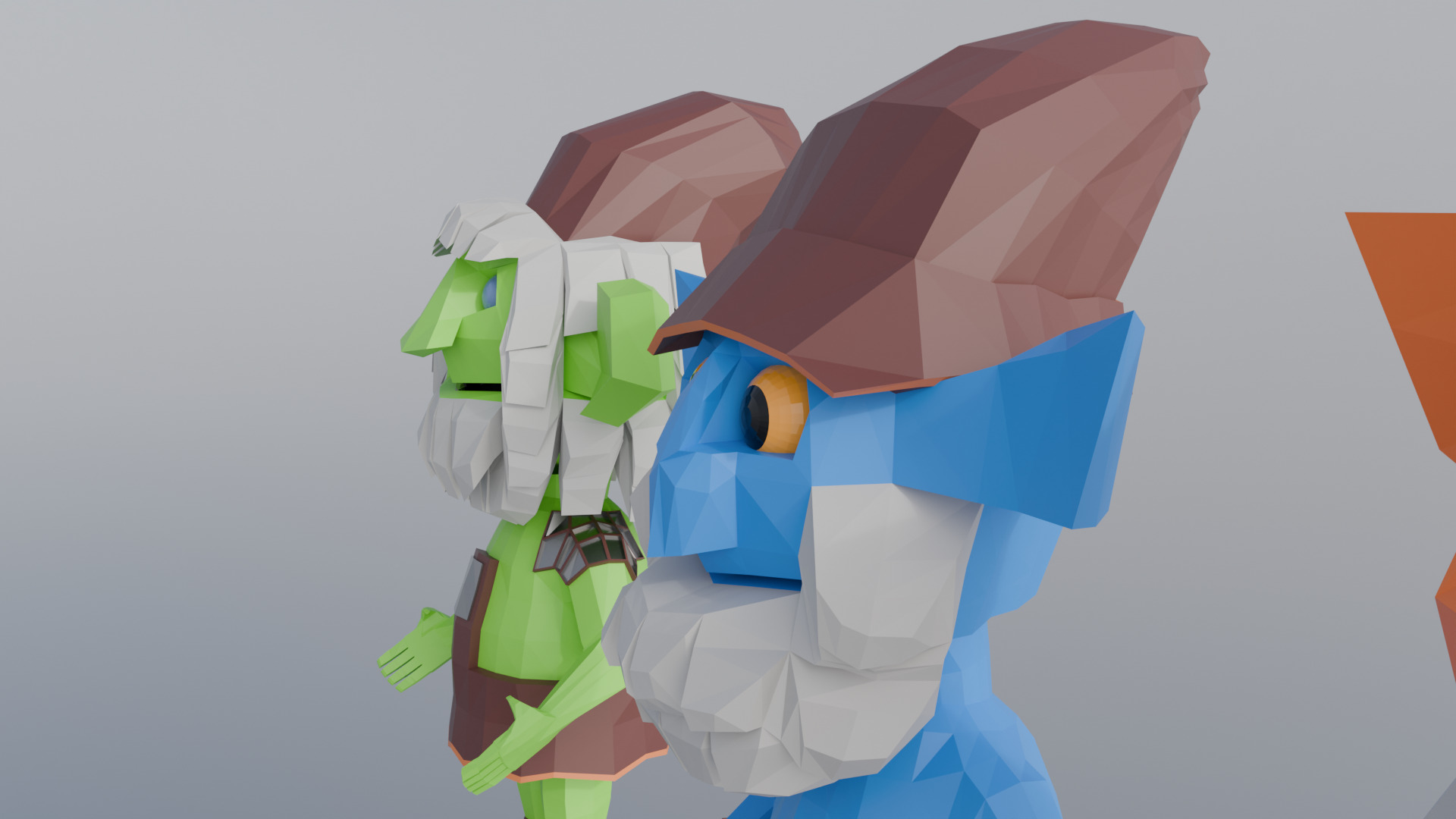 Goblin Warriors Pack - 4 Stylized Low Poly Characters Low-poly 3D model_3