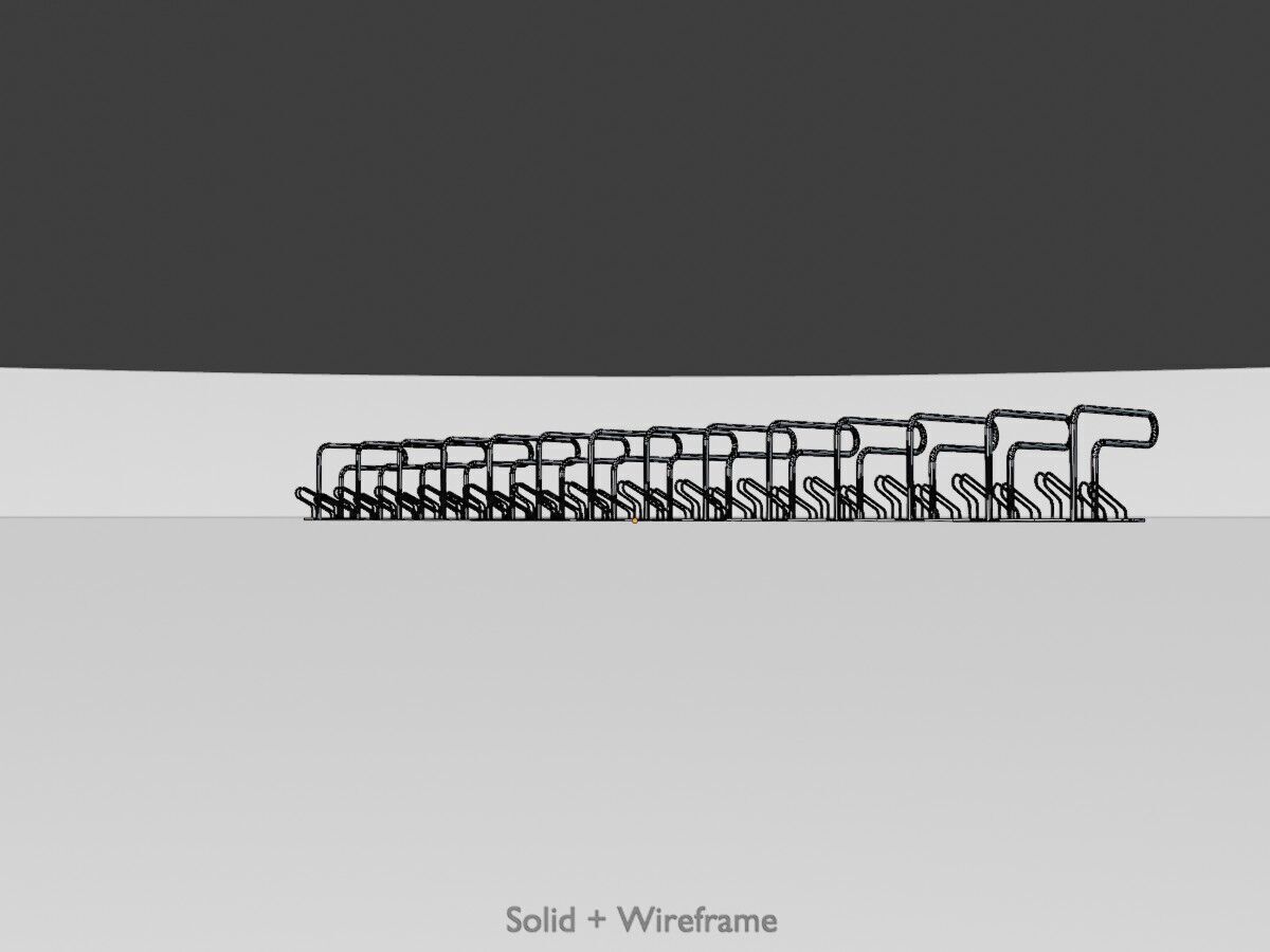 Bicycle Lean-to Parker Version 3 Low-poly 3D model_9