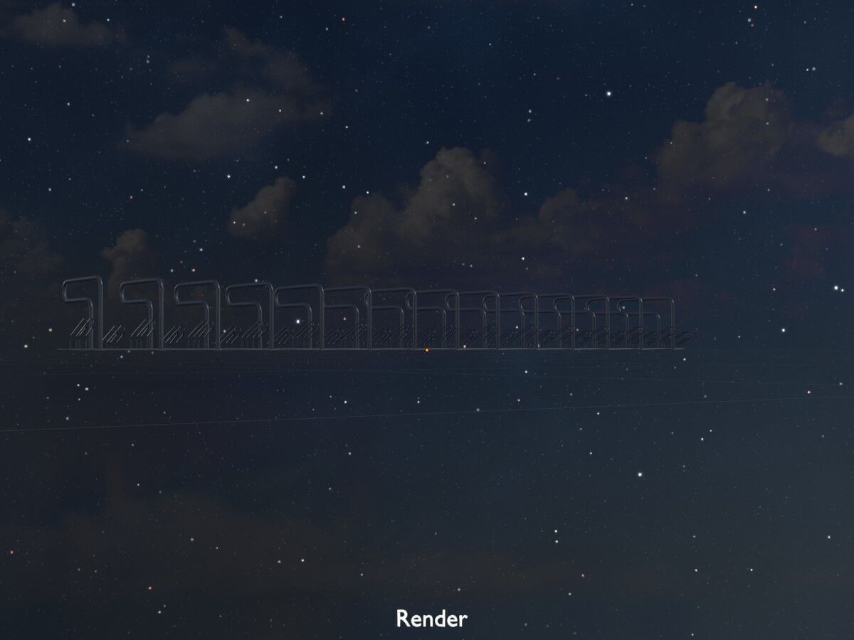 Bicycle Lean-to Parker Version 3 Low-poly 3D model_20