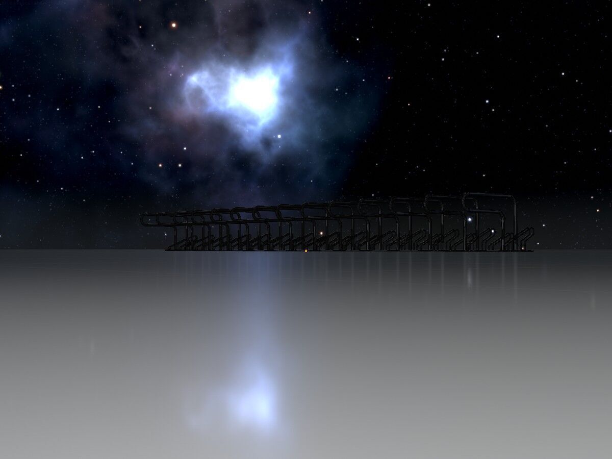 Bicycle Lean-to Parker Version 3 Low-poly 3D model_7