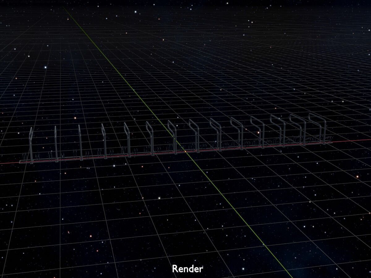 Bicycle Lean-to Parker Version 3 Low-poly 3D model_17