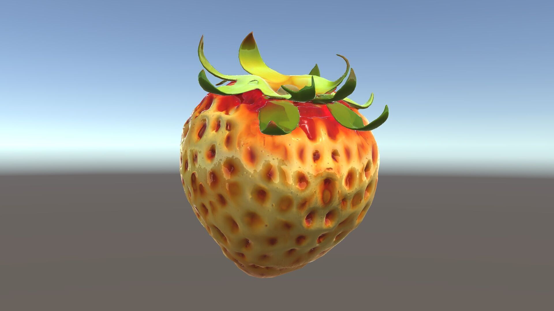 Yellow Strawberry Model Pack for Rendering and Gaming Low-poly 3D model_24