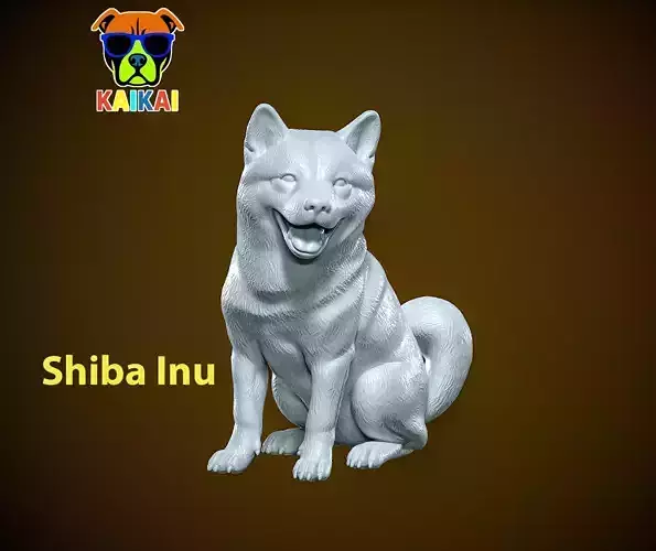 Shiba Inu model - Japanese small dog breed - 3D print