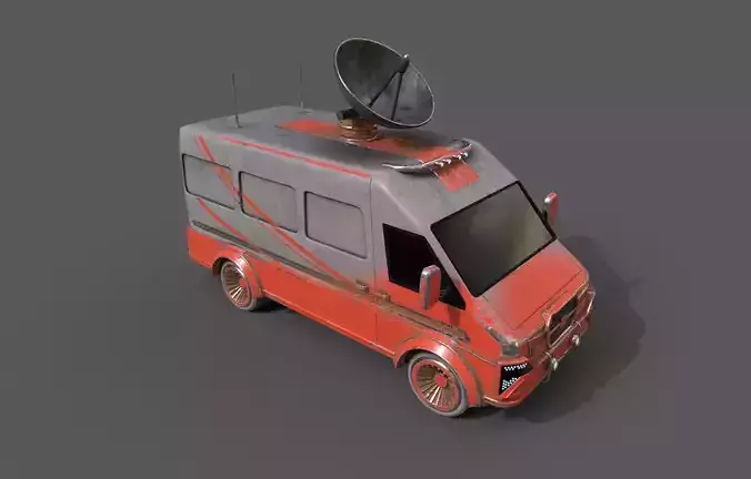 Old Broadcasting van