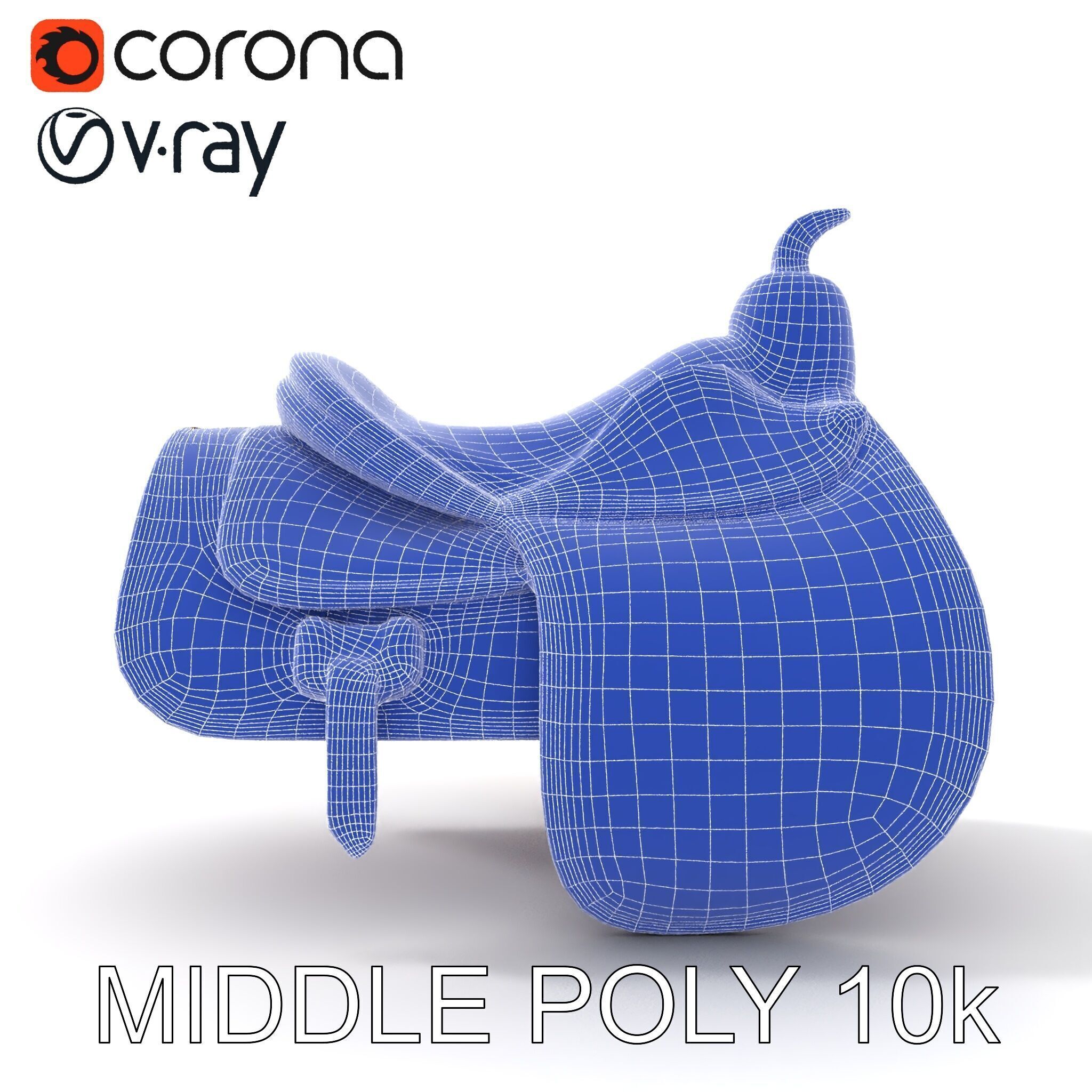 Realistic Saddle Model Pack Low-poly 3D model_12