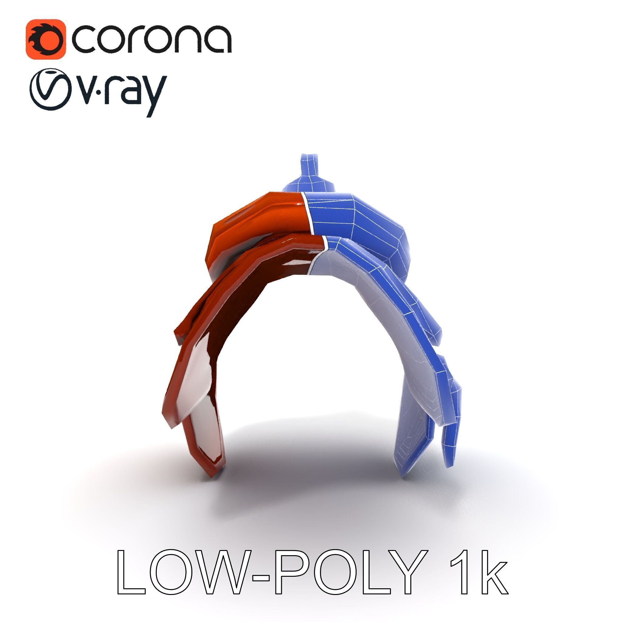 Realistic Saddle Model Pack Low-poly 3D model_29