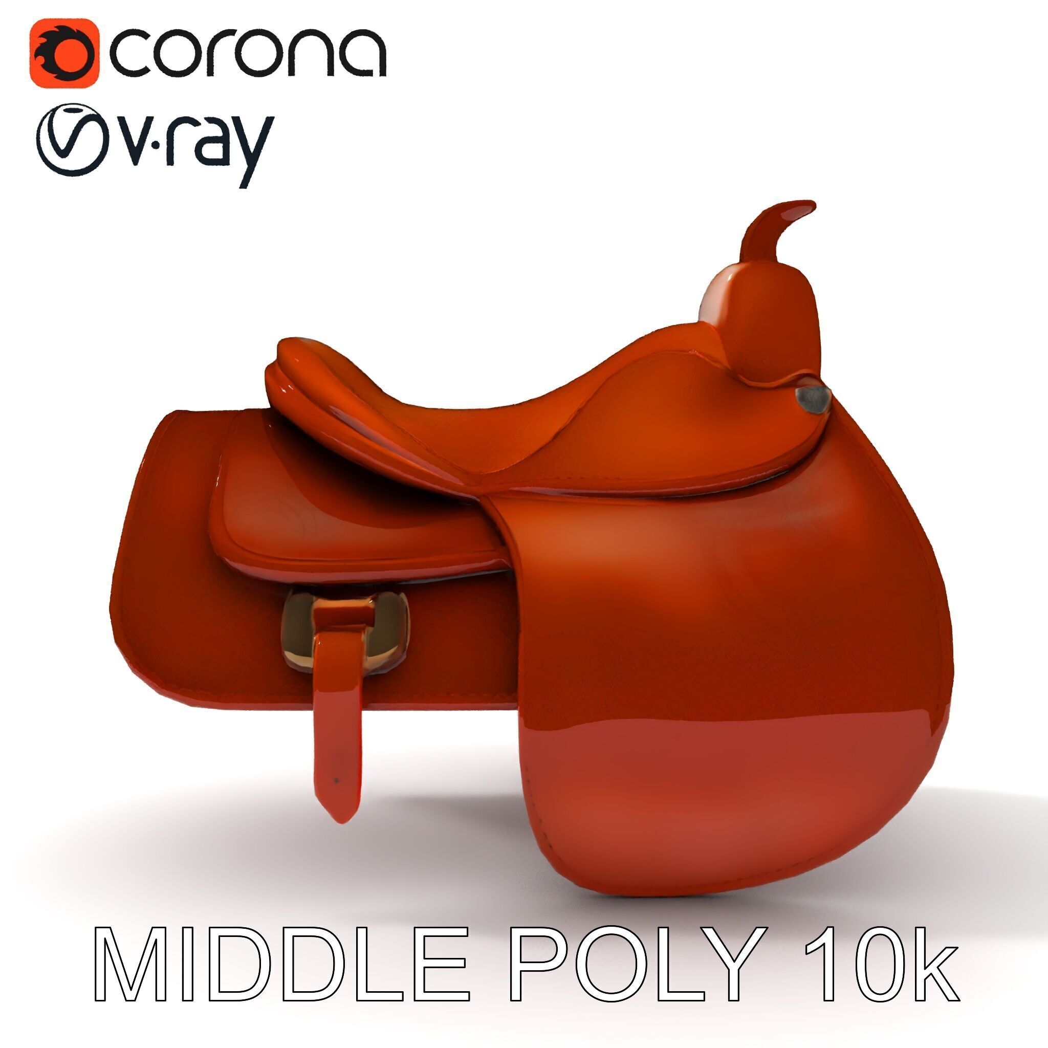 Realistic Saddle Model Pack Low-poly 3D model_33