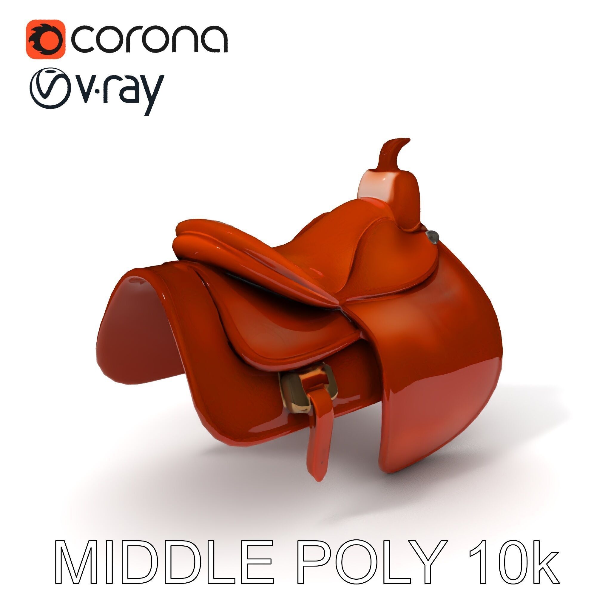 Realistic Saddle Model Pack Low-poly 3D model_20