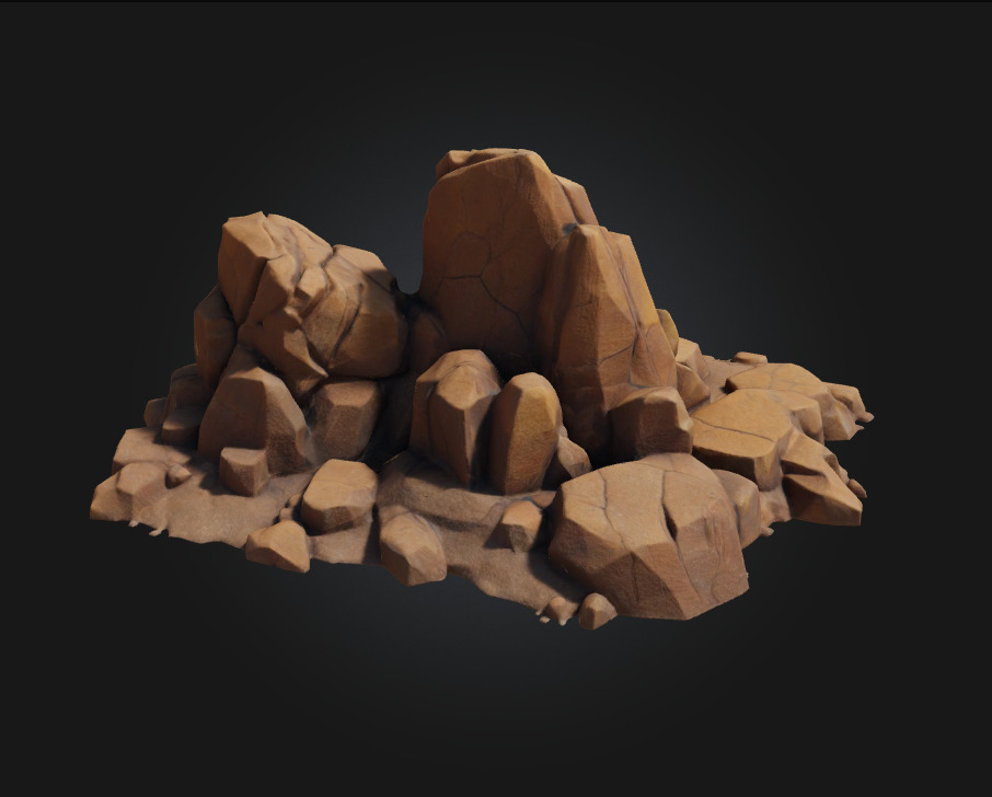 Rock Formation Natures Timeless Sculpture 3D model_2