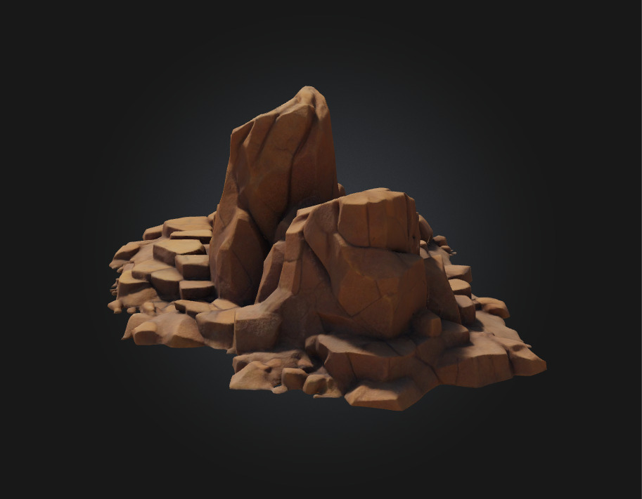 Rock Formation Natures Timeless Sculpture 3D model_3