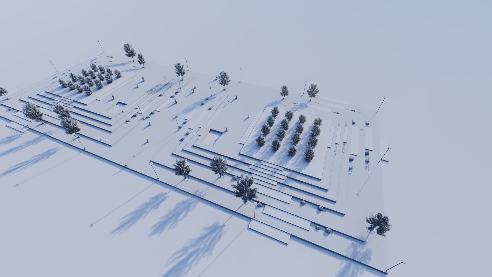 public park-Private Park Landscape Urban 3D model_14